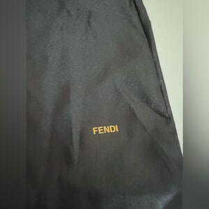 Fendi Black and Gold Dust Bag